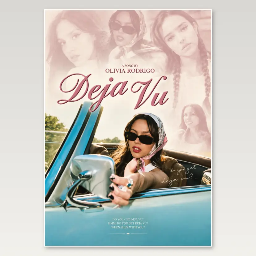 Deja Vu Drive A4 Poster