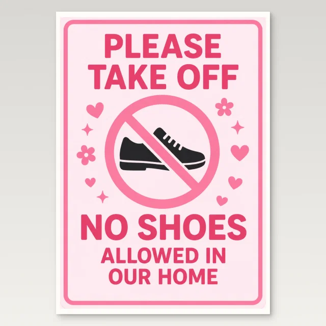 No Shoes Allowed Poster