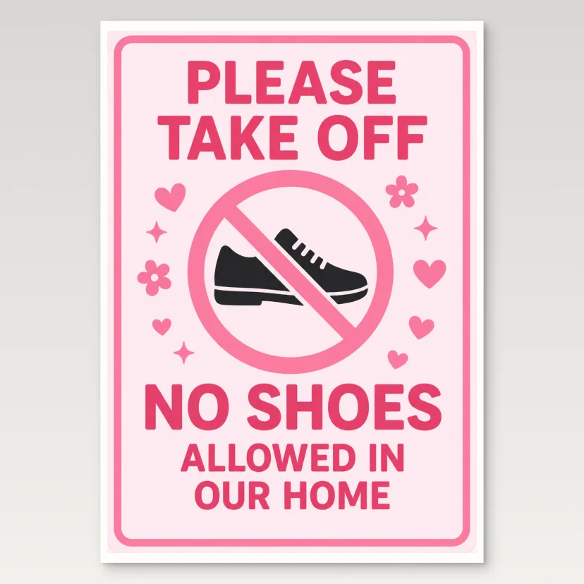 No Shoes Allowed Poster