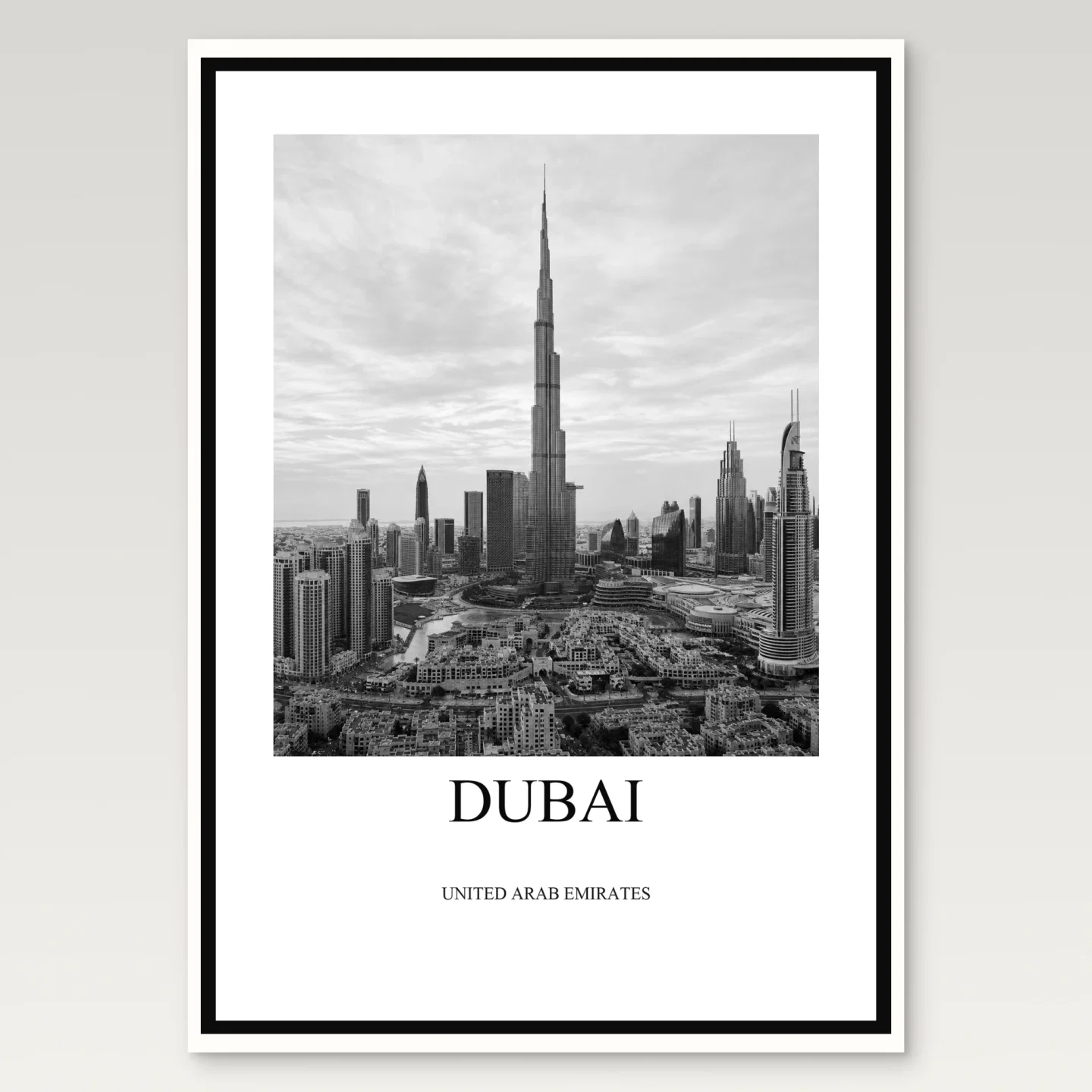 Dubai Poster mockup