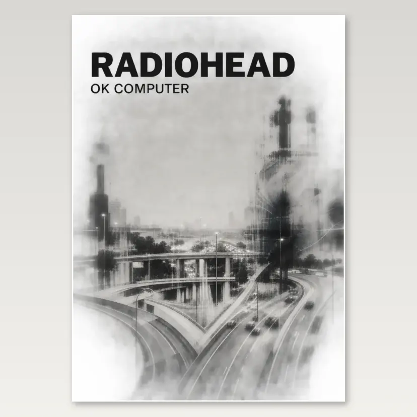 Radiohead Road A4 Poster