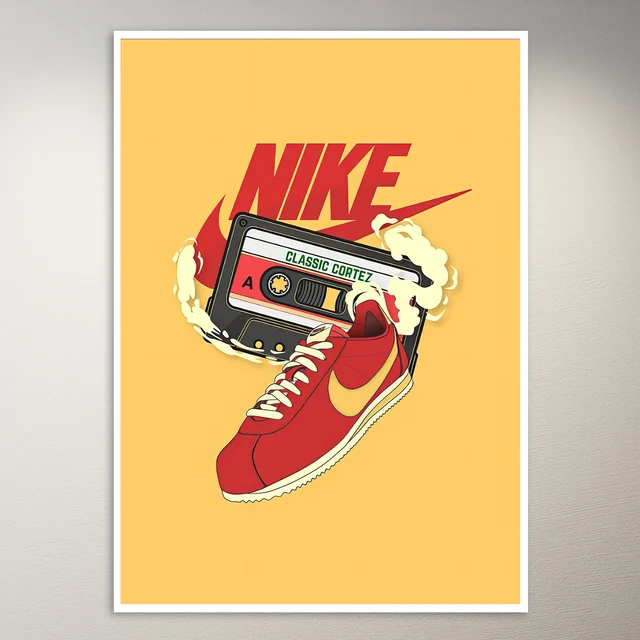 Nike Classic Cortez Sneakers Poster