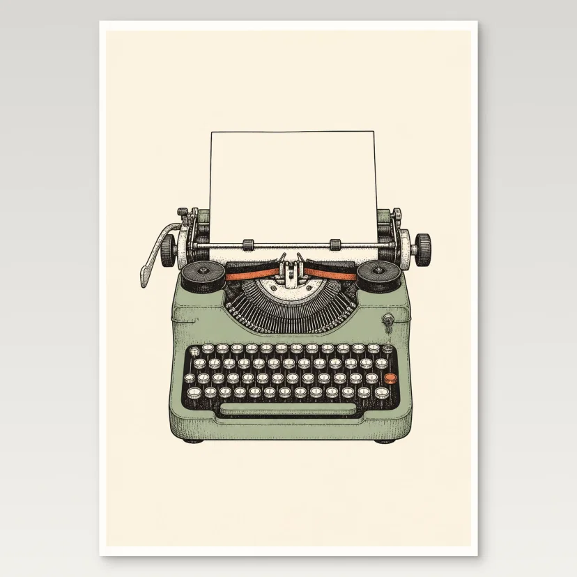 Typewriter Poster