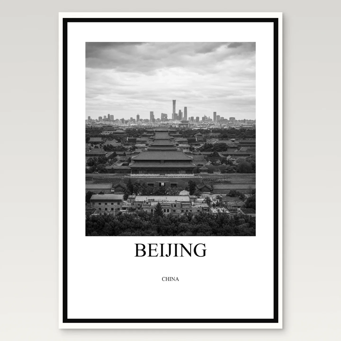Beijing Poster mockup