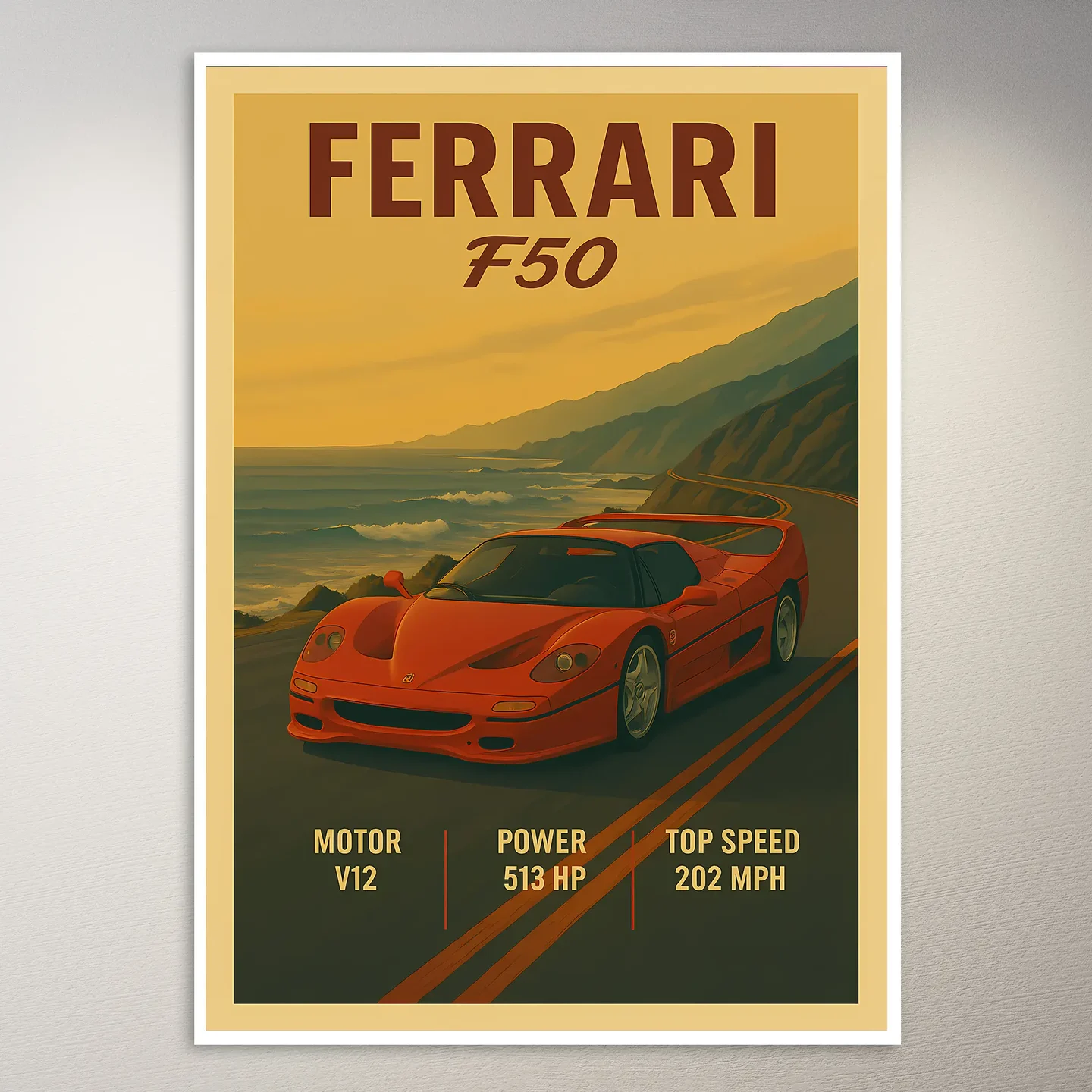 Ferrari F50 Roadster Poster