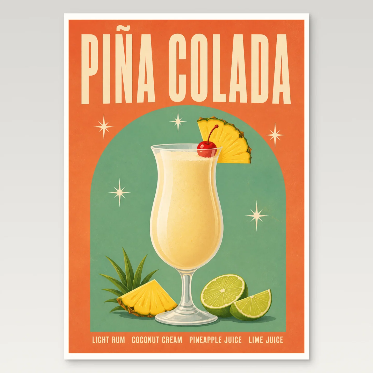 Pina Colada Poster mockup