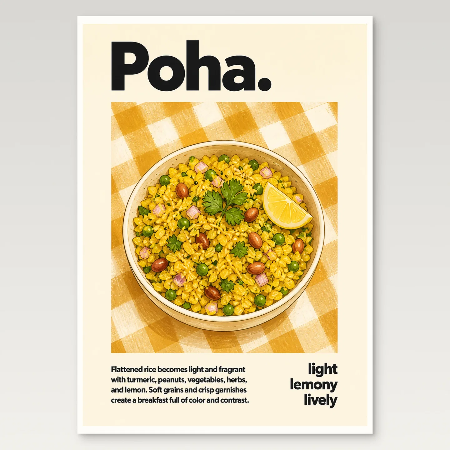 Poha Poster mockup