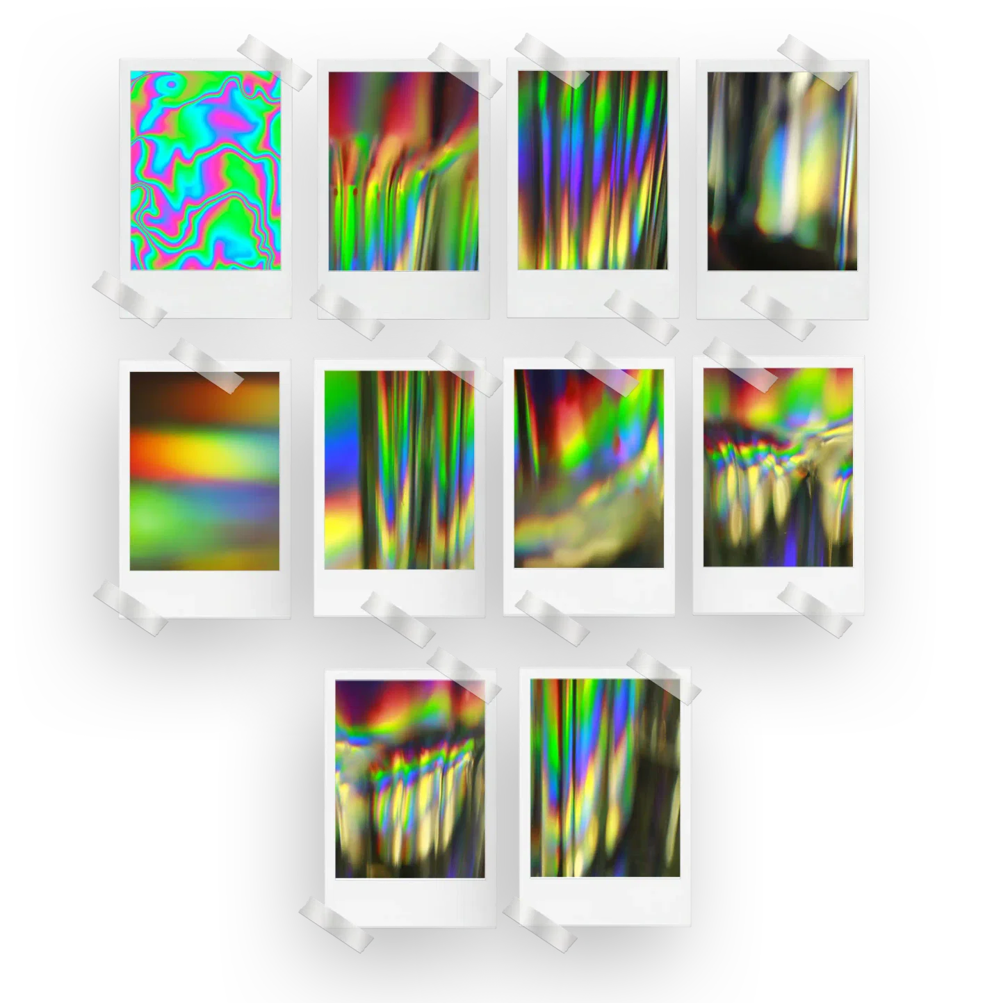 Chromatic Aesthetic Prints Set of 10