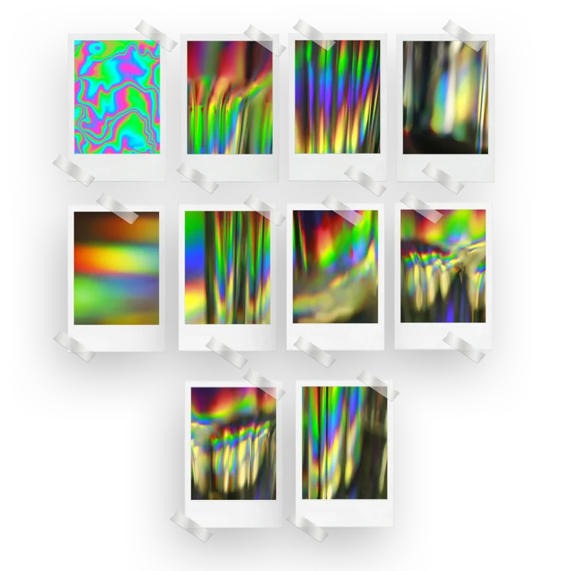 Chromatic Aesthetic Prints Set of 10