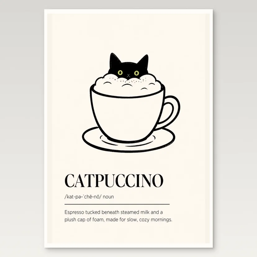 Catpuccino Poster