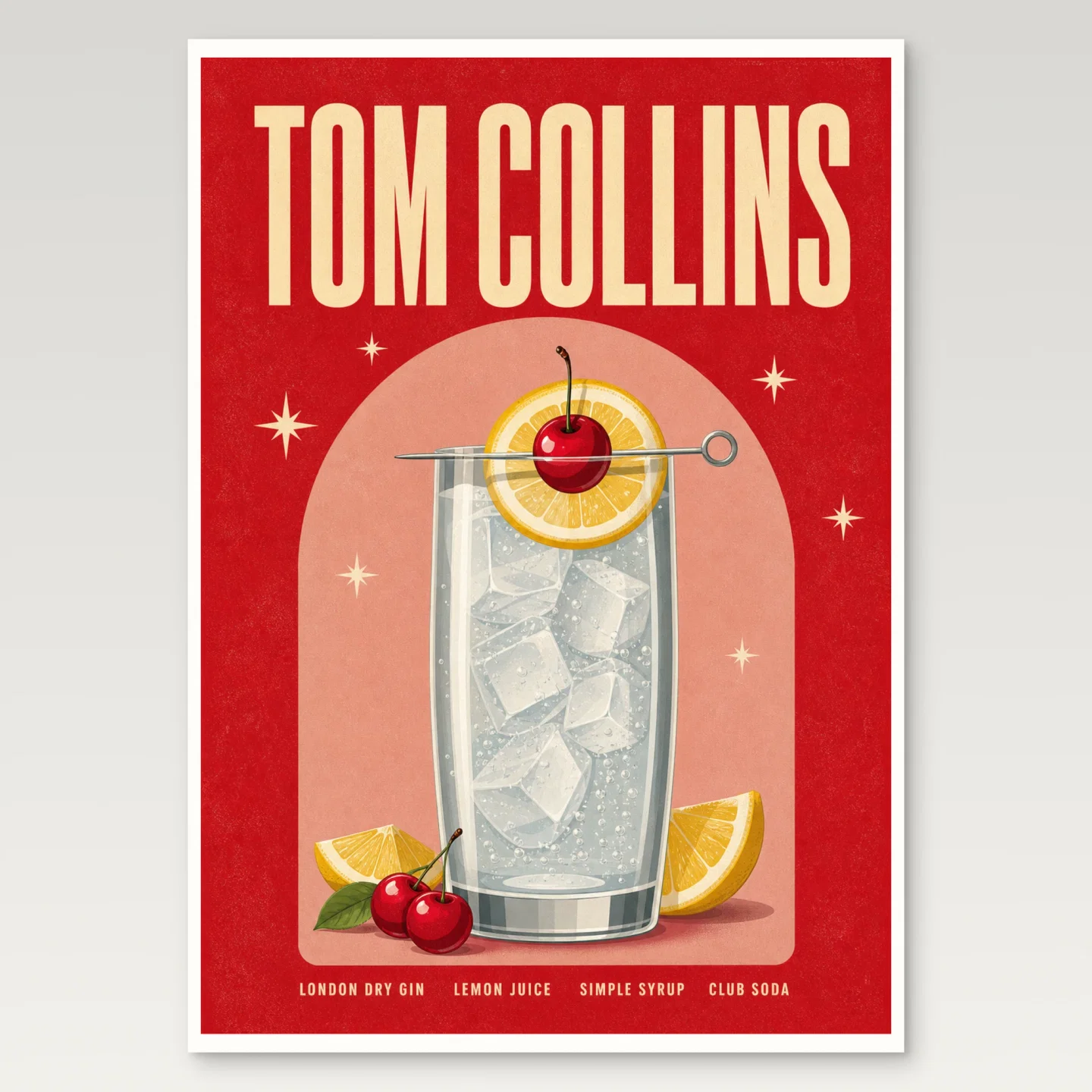 Tom Collins Poster mockup