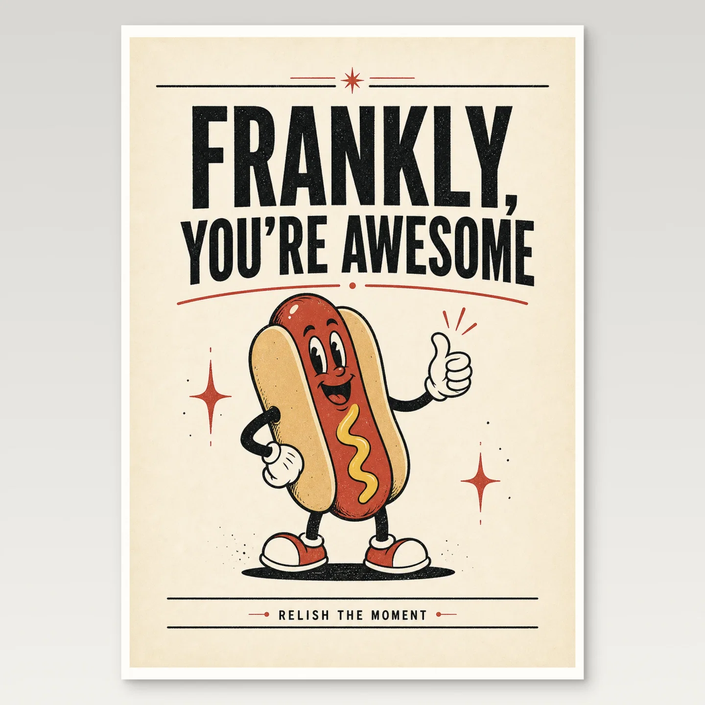 Hot Dog Poster mockup