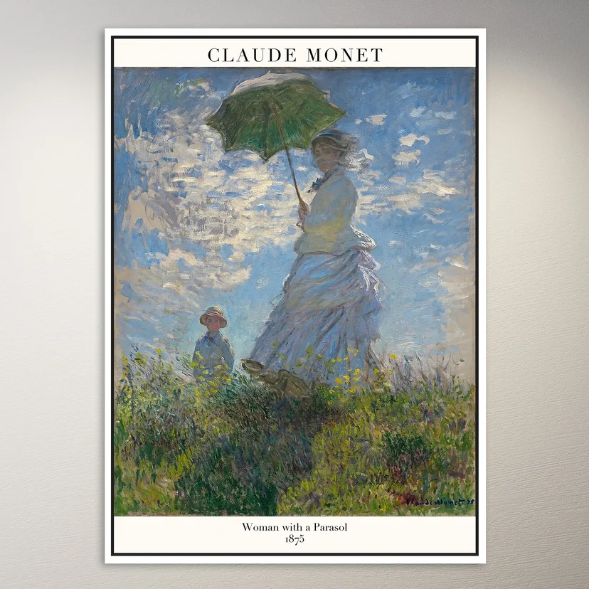 Claude Monet Woman with a Parasol Poster