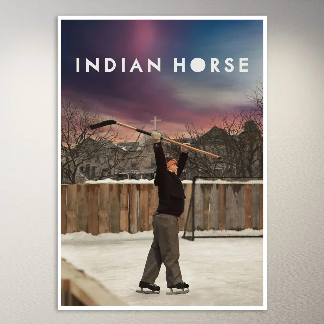 Child Playing Hockey Poster