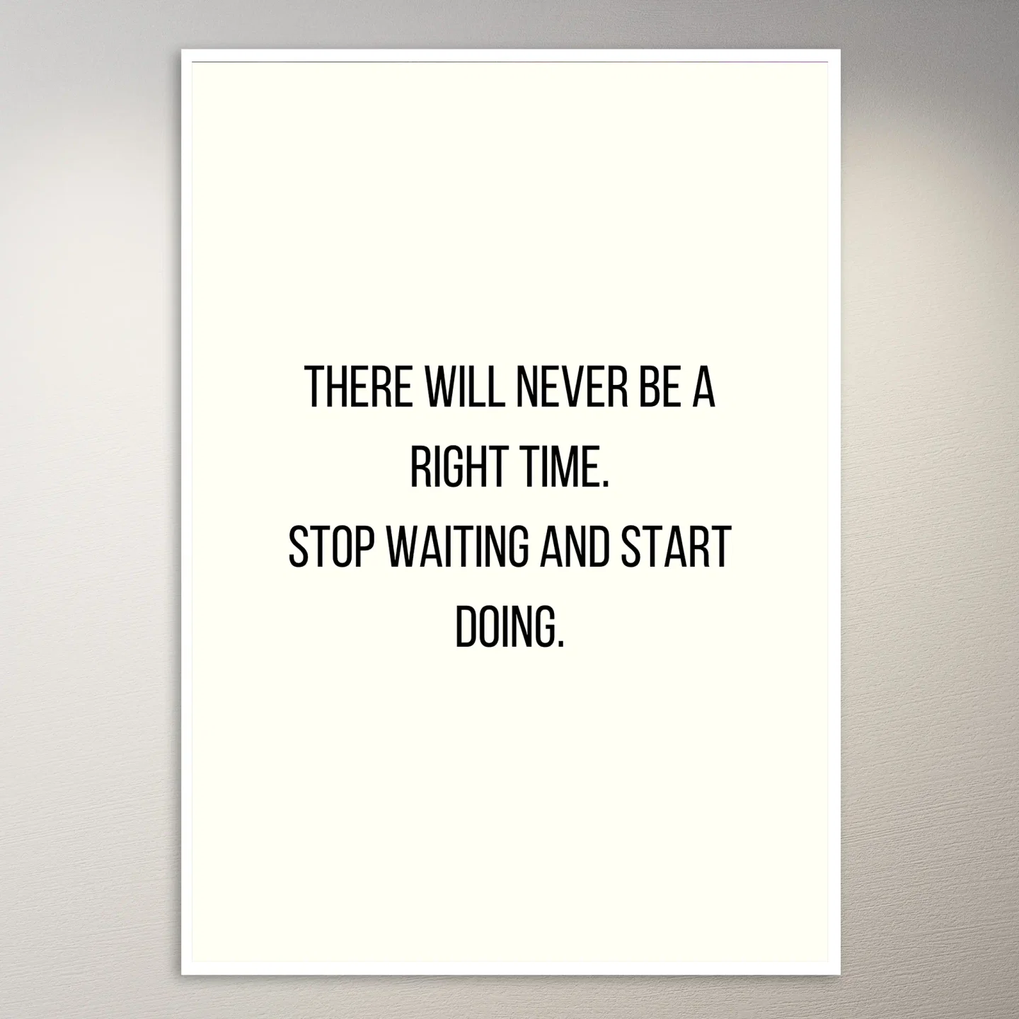 Motivational Quote Wall Poster