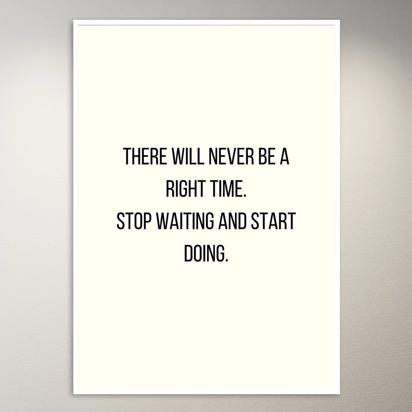 Motivational Quote Wall Poster