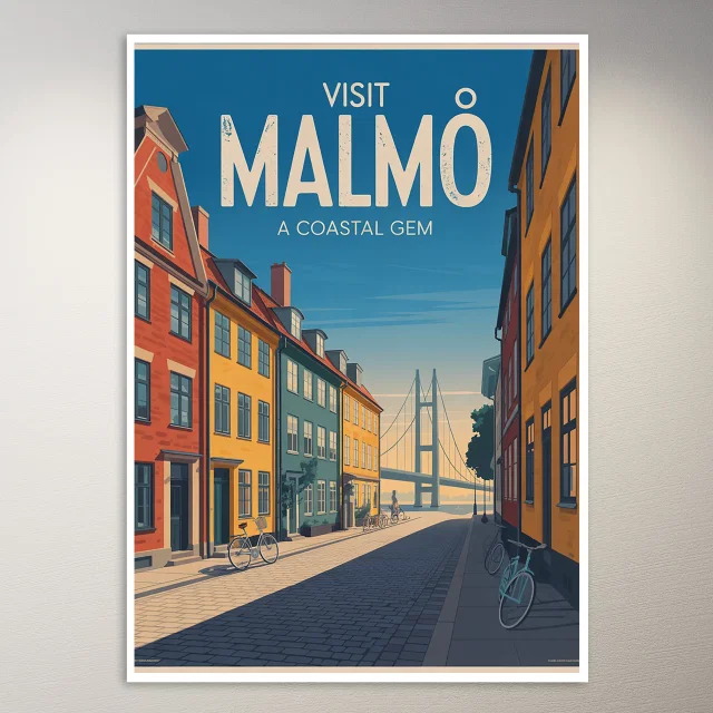 Malmo Travel Poster
