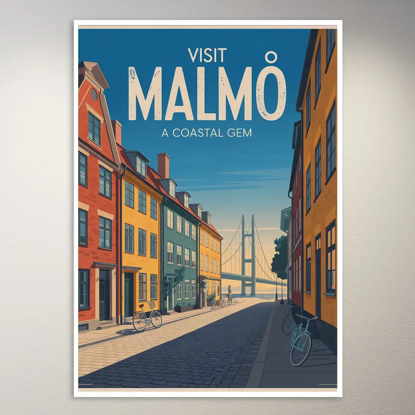 Malmo Travel Poster