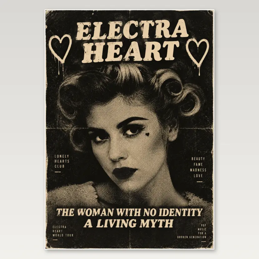 Electra Heart Editorial A4 Poster