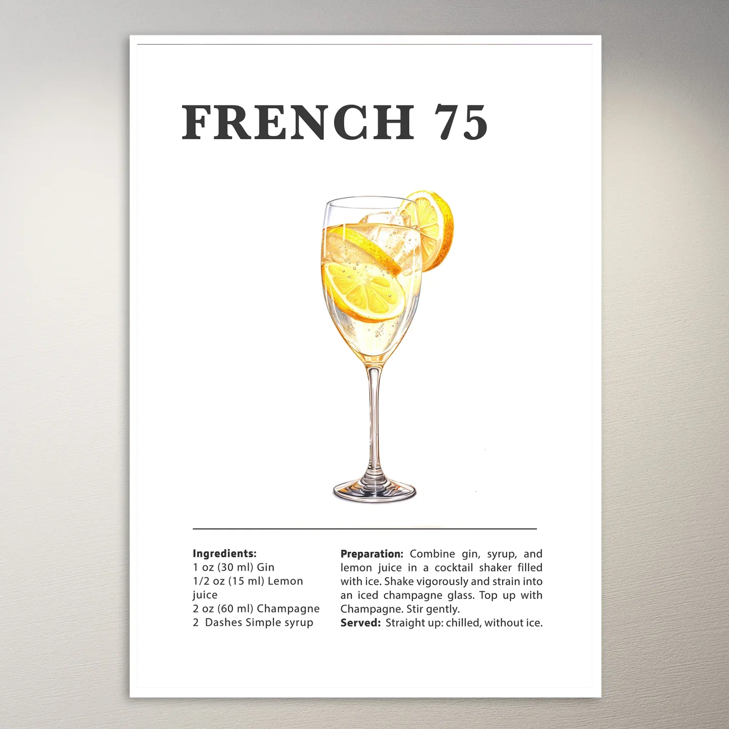 French 75 Poster
