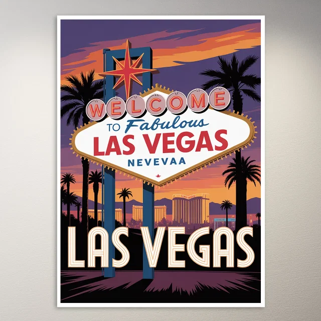 Las Vegas Travel Poster