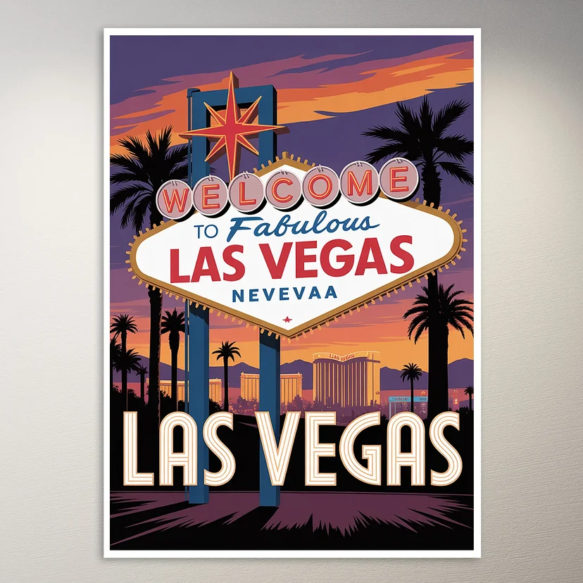 Las Vegas Travel Poster