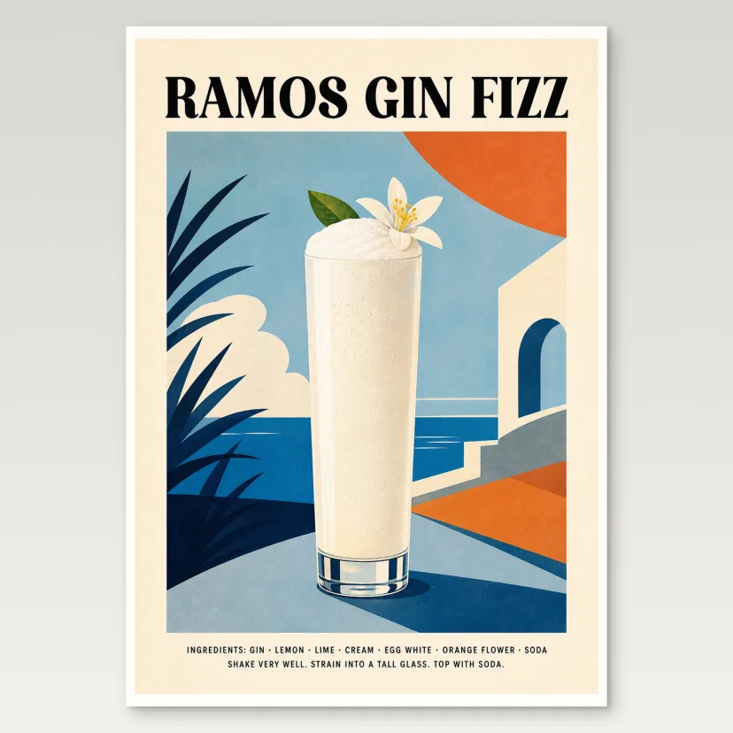 Ramos Gin Fizz Poster