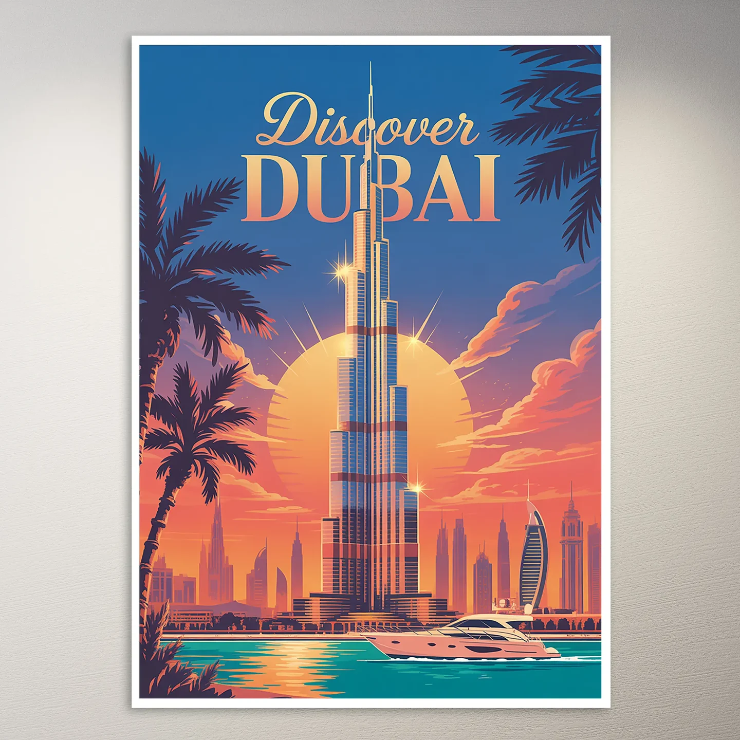 Dubai Travel Poster