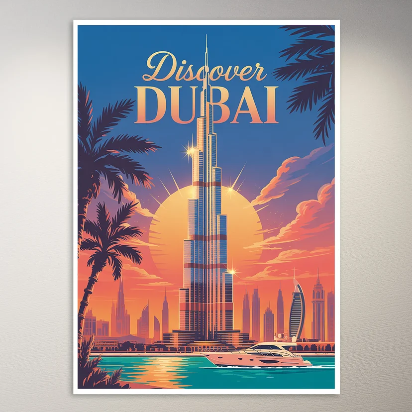 Dubai Travel Poster