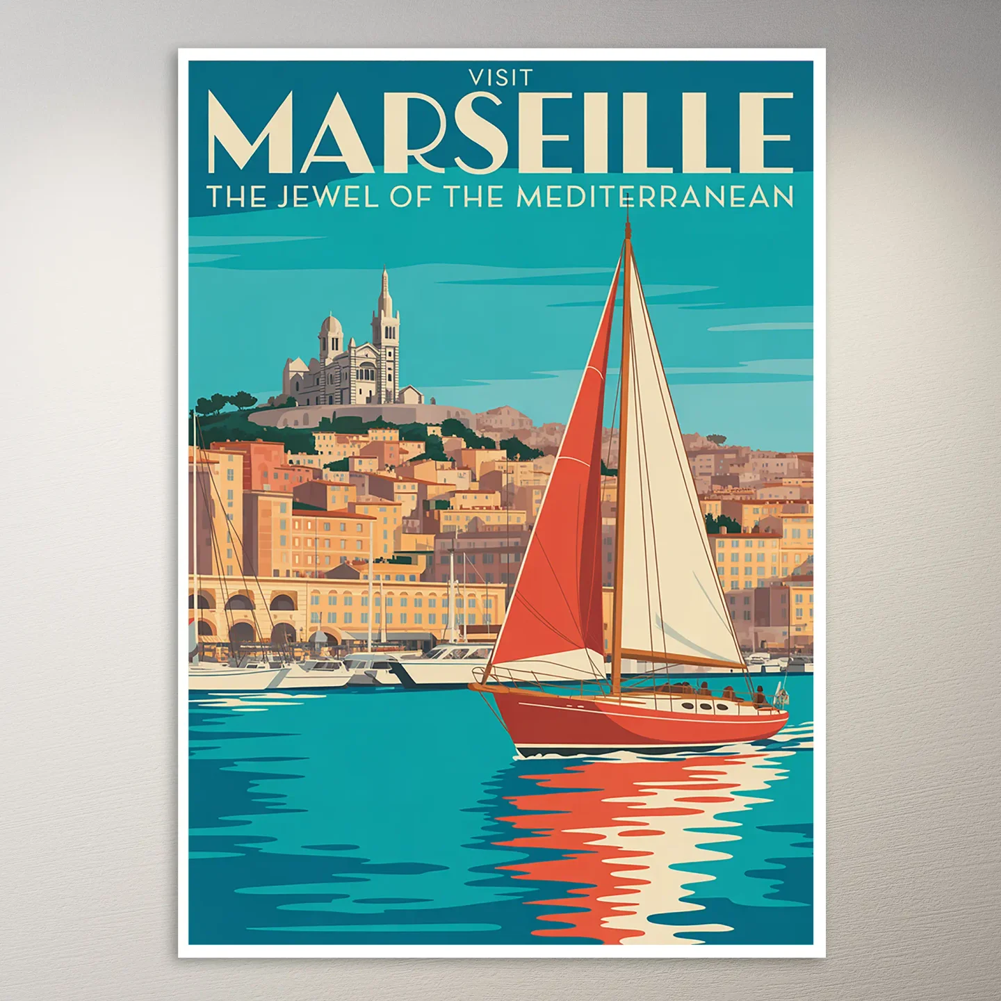 Marseille Travel Poster