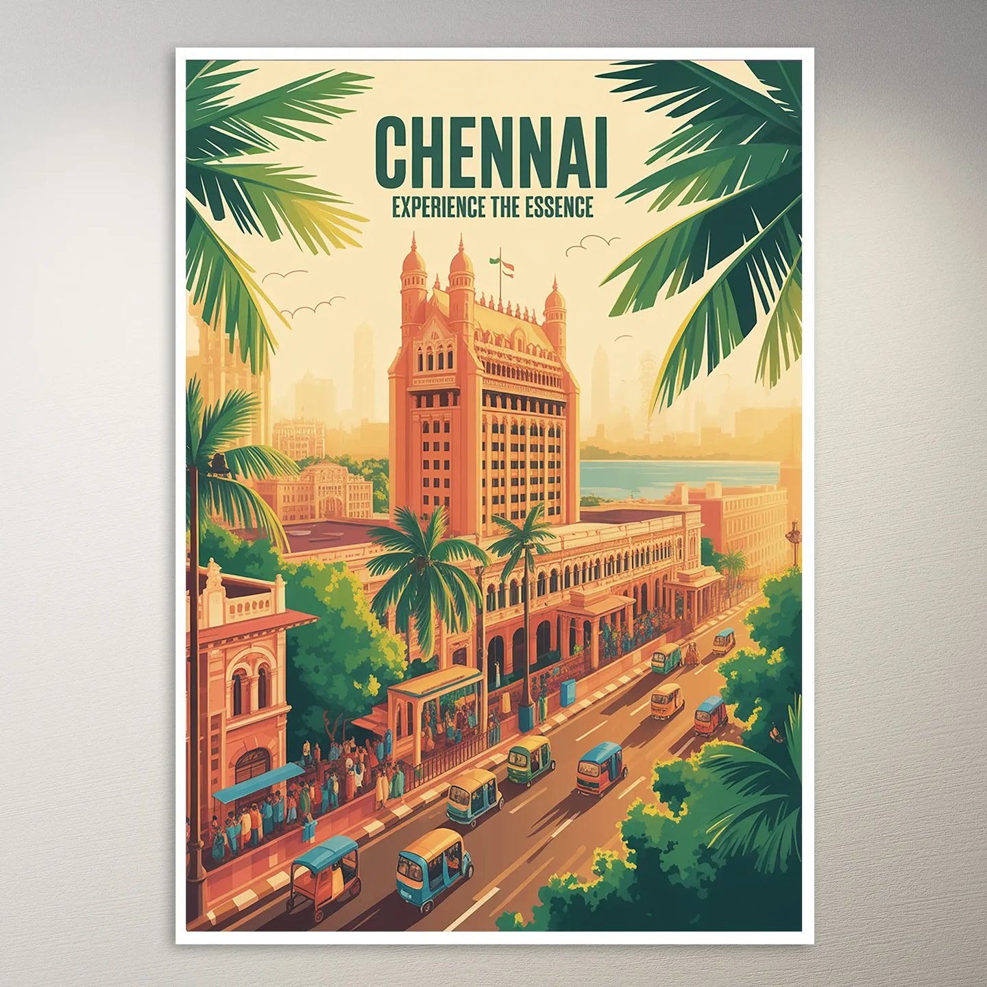 Chennai Travel Poster