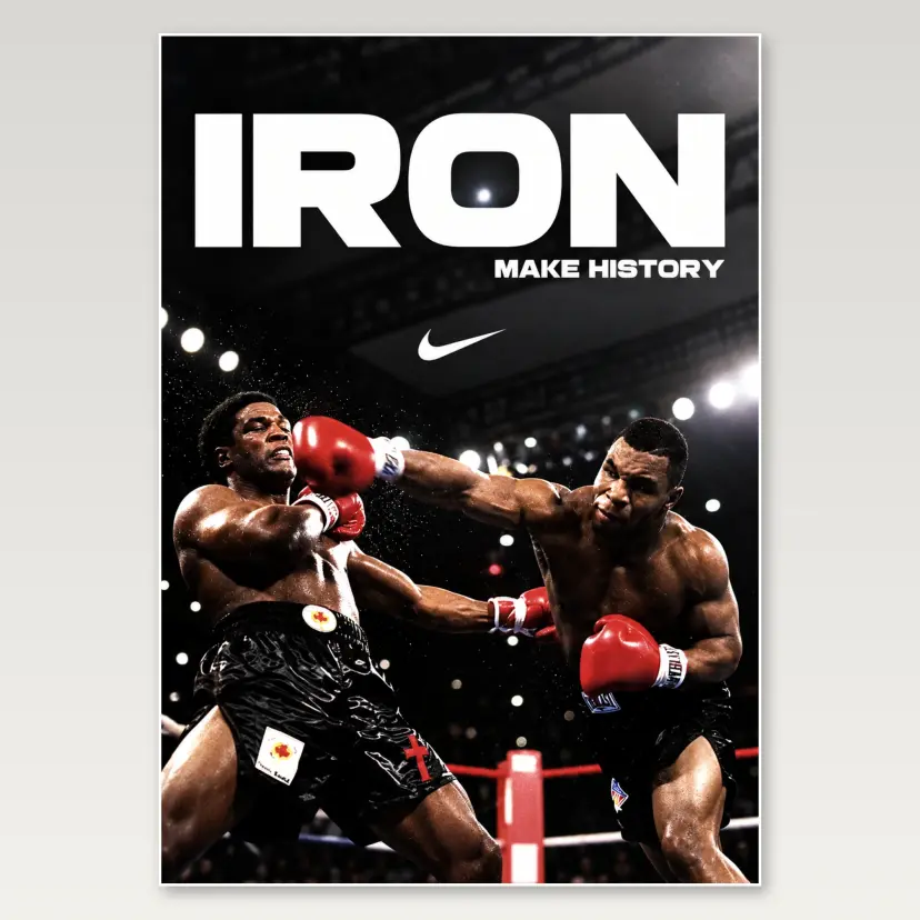 Iron Boxing A4 Poster