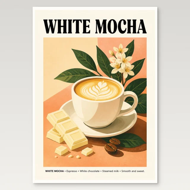 White Mocha Poster