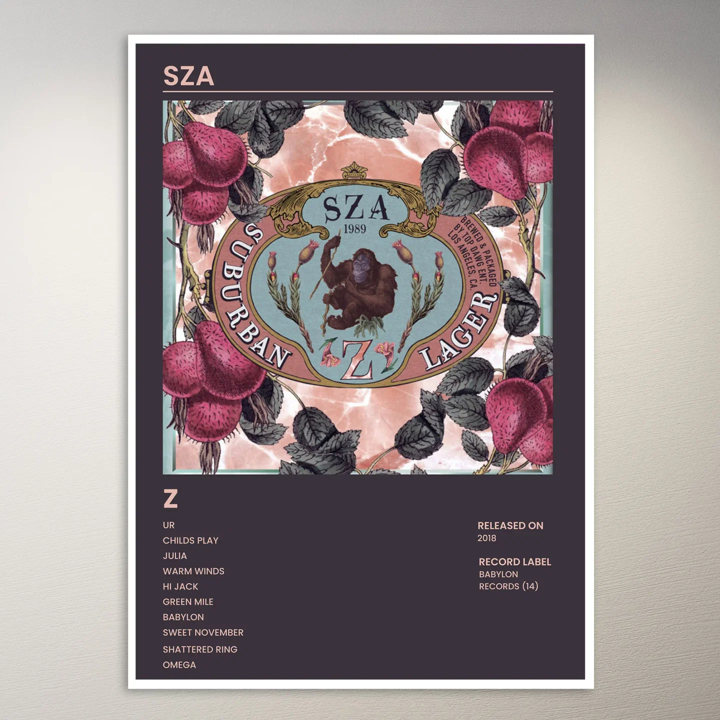 SZA Poster