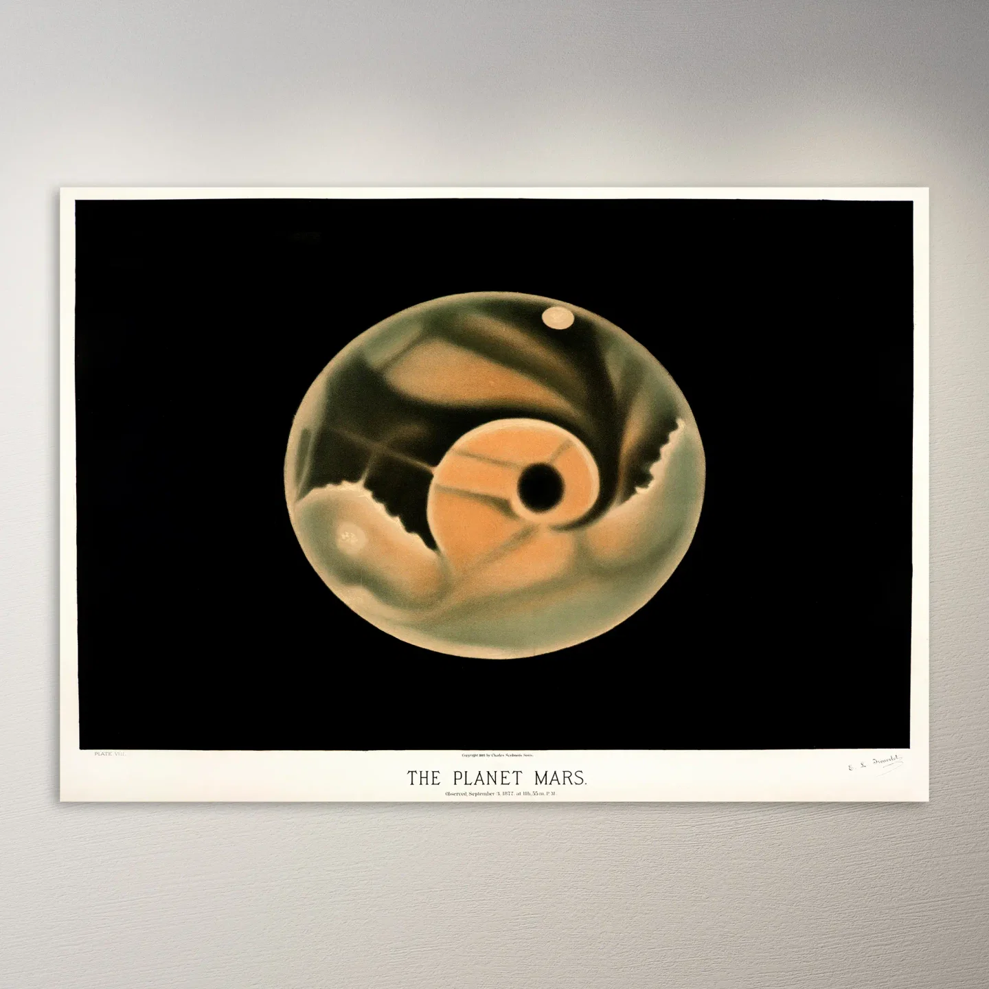 The Planet Mars Observed Poster