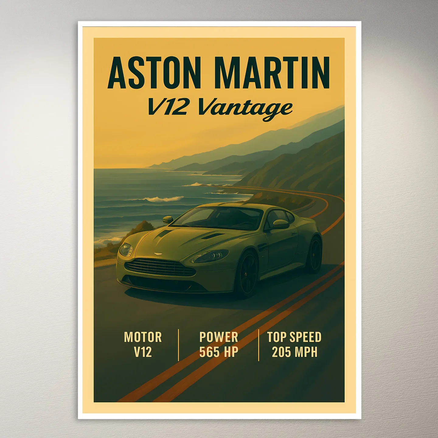 Aston Martin V12 Vantage Poster