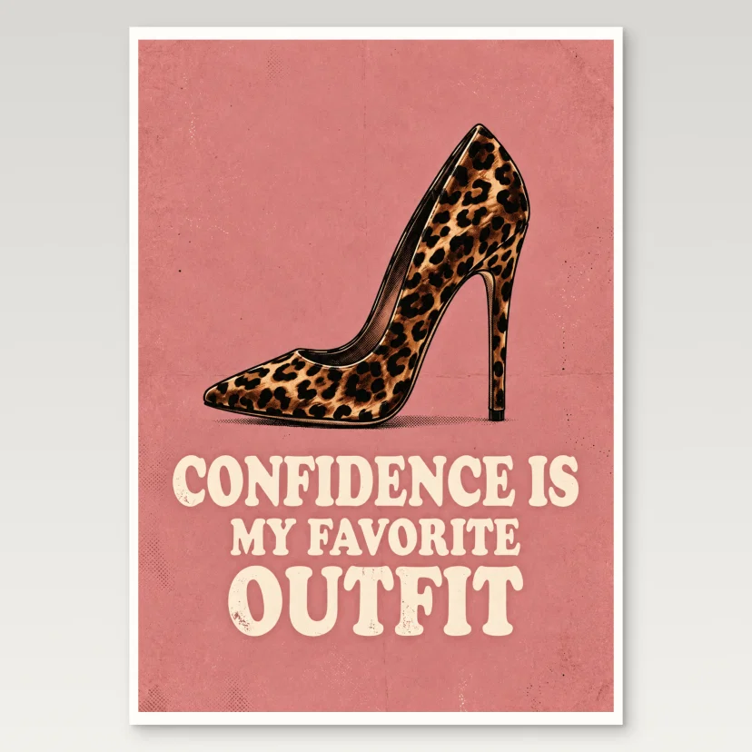 Confidence Is My Favorite Outfit Poster