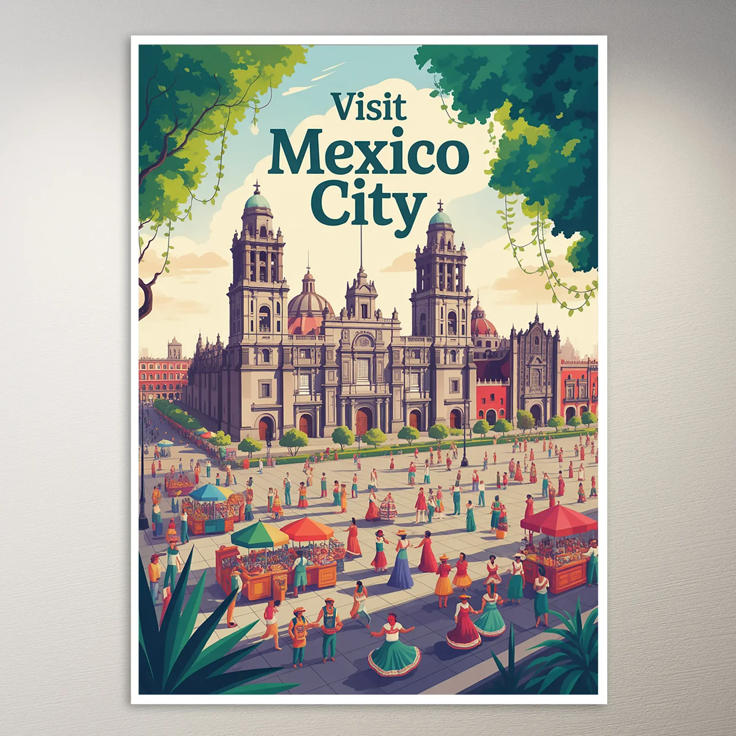 Mexico City Travel Poster