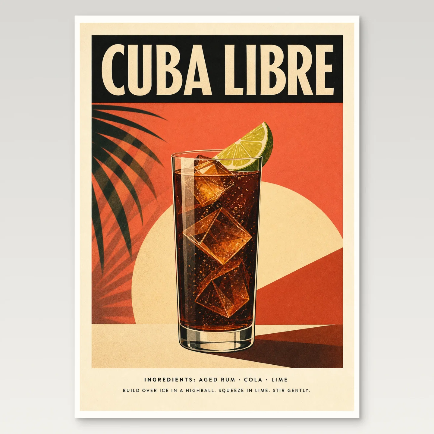 Cuba Libre Poster mockup