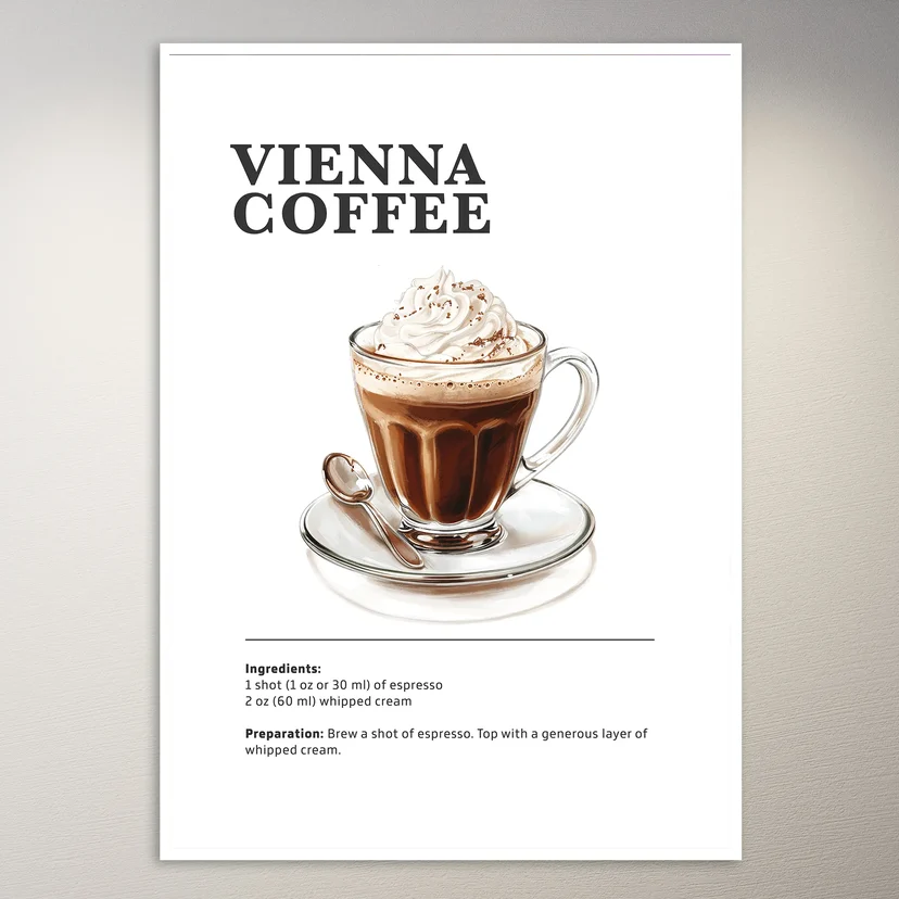 Vienna Coffee Drink Poster