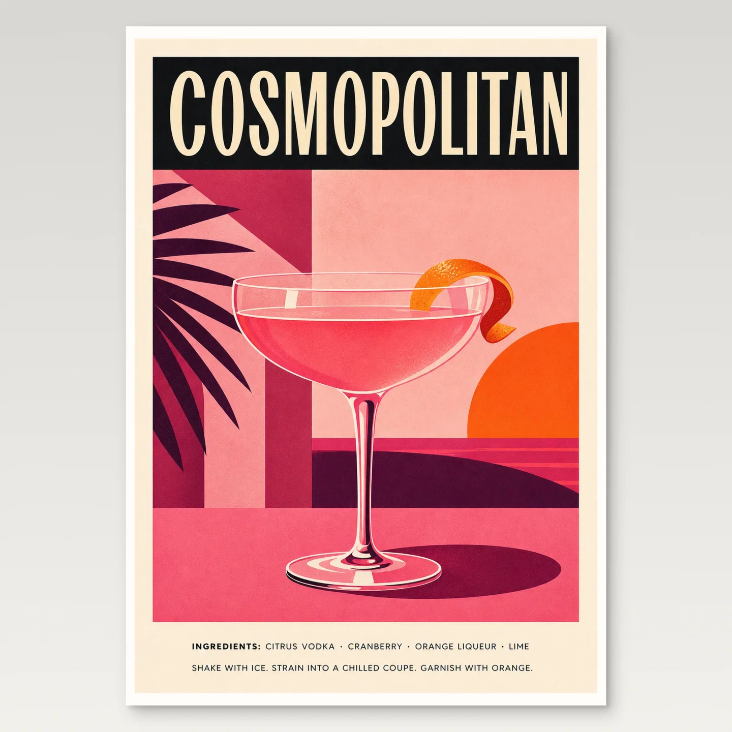 Cosmopolitan Poster mockup