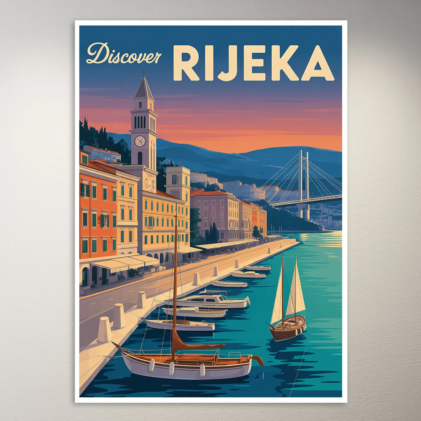 Rijeka Travel Poster