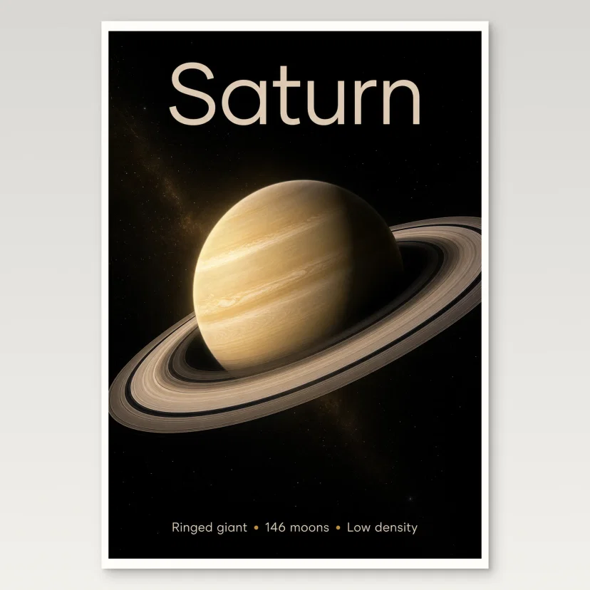 Saturn A4 Poster
