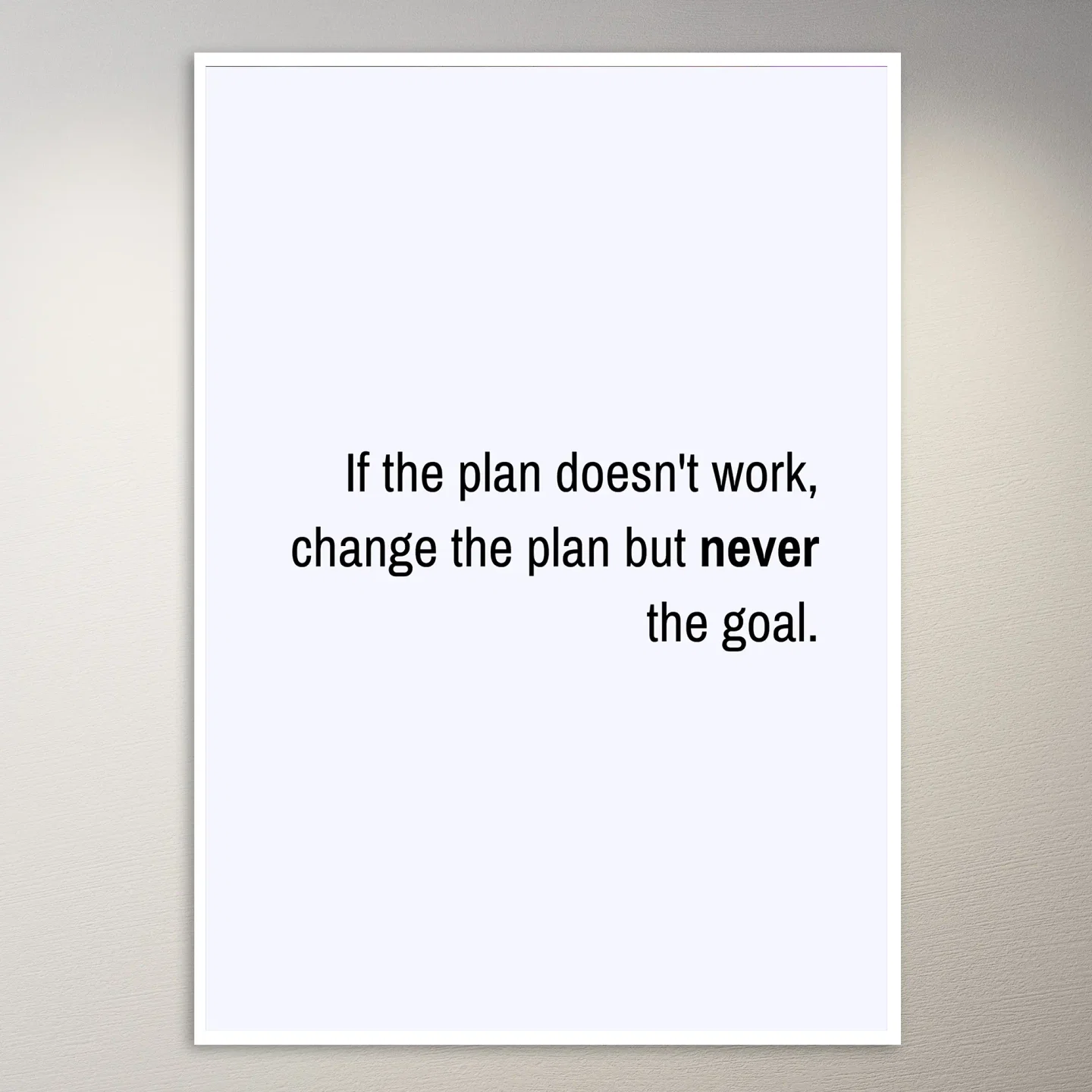 Motivational Quote Wall Poster