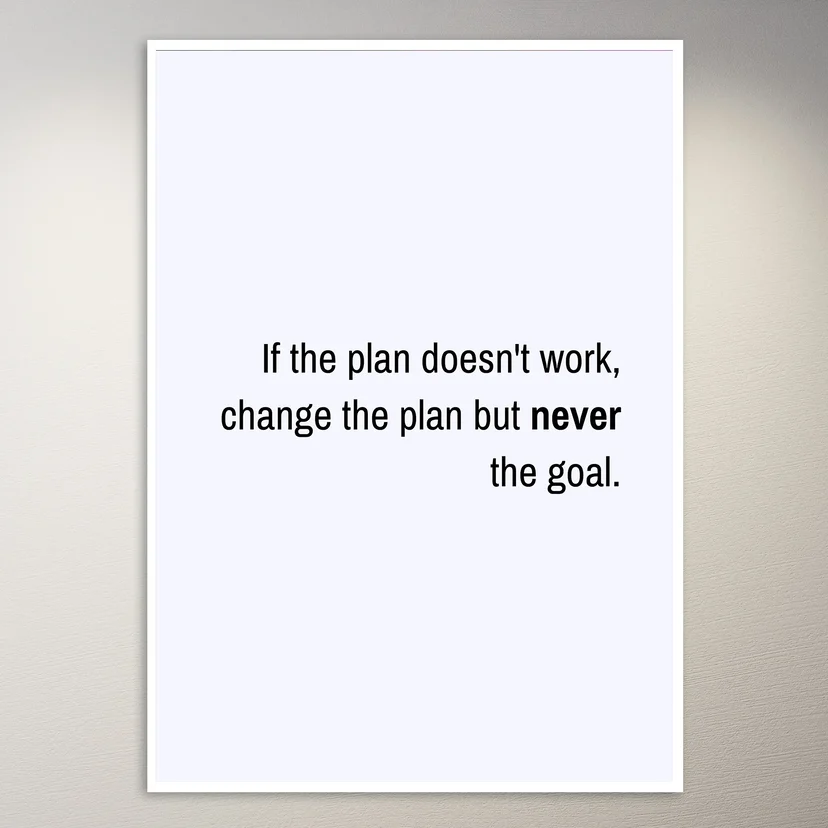 Motivational Quote Wall Poster