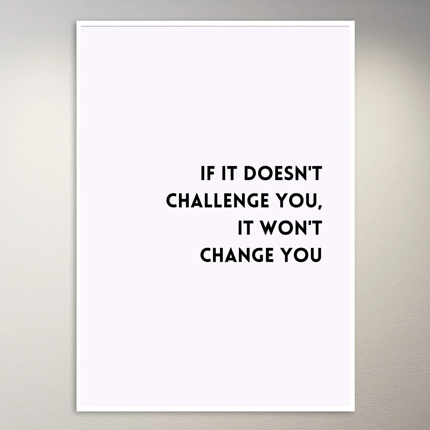 Motivational Quote Wall Poster