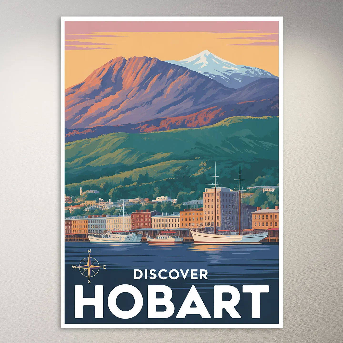 Hobart Travel Poster
