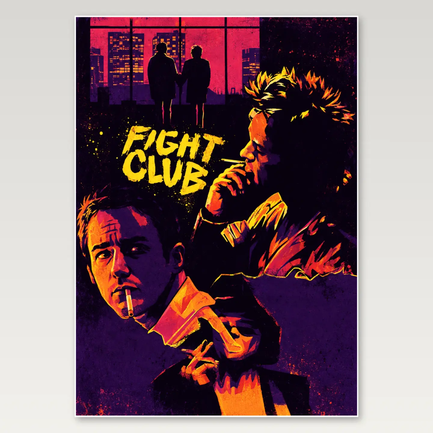 Fight Club Collage A4 Poster mockup