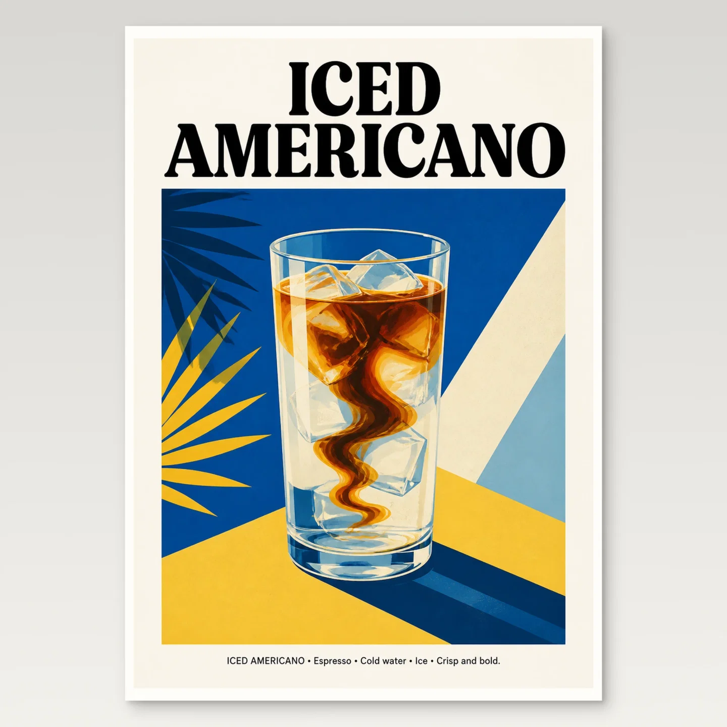 Iced Americano Poster mockup