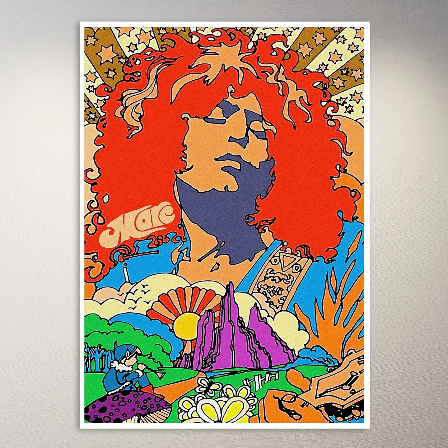 Psychedelic Trippy Aesthetic Wall Poster